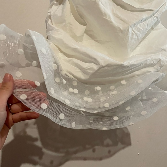 White Strapless Mini Dress Small - Picture 6 of 9